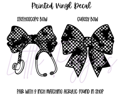 Printed Vinyl - Checkered Punk
