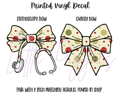 Printed Vinyl - Traditional Christmas