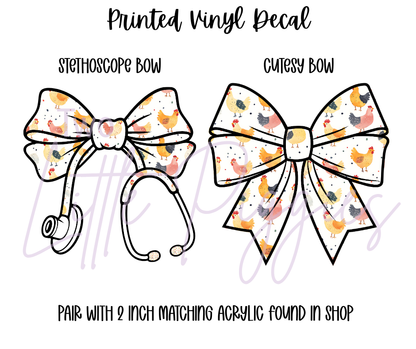 Printed Vinyl - Chickens 2