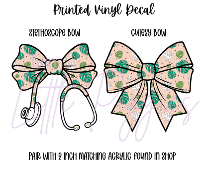 Printed Vinyl - Tropical Leaves Collection