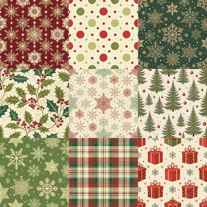 Printed Vinyl - Traditional Christmas