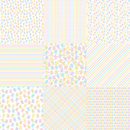 Printed Vinyl - Pastel Gummy Bears