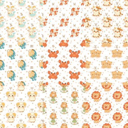 Printed Vinyl - Baby Zodiac