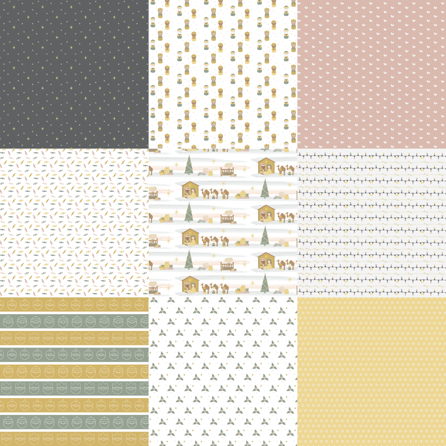 Printed Vinyl - Nativity - Muted Tones