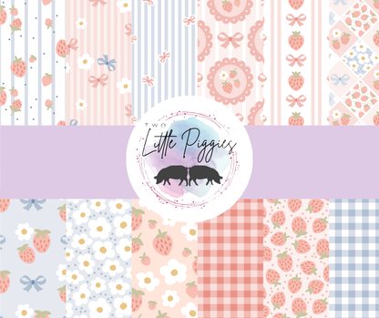 Printed Vinyl - Whimsy Strawberry Collection