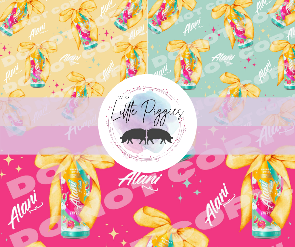 Printed Vinyl - Alani Sherbet Swirl Collection