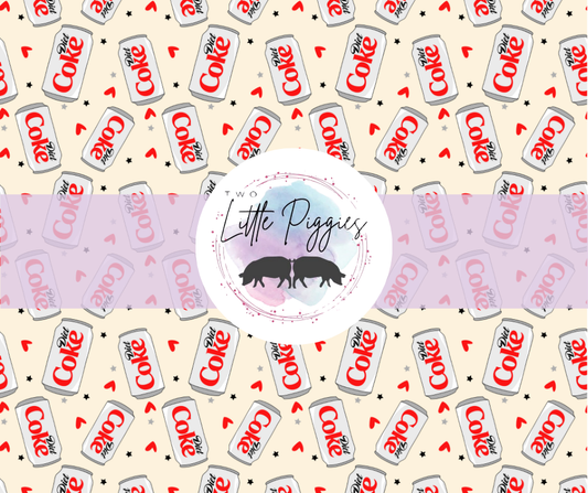 Printed Vinyl - Diet Coke - Cream