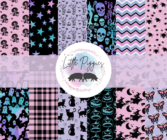 Printed Vinyl - Halloween Pastel Purple Collection