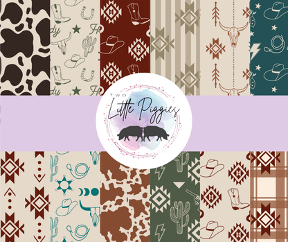 Printed Vinyl - Western Pattern 2 Collection