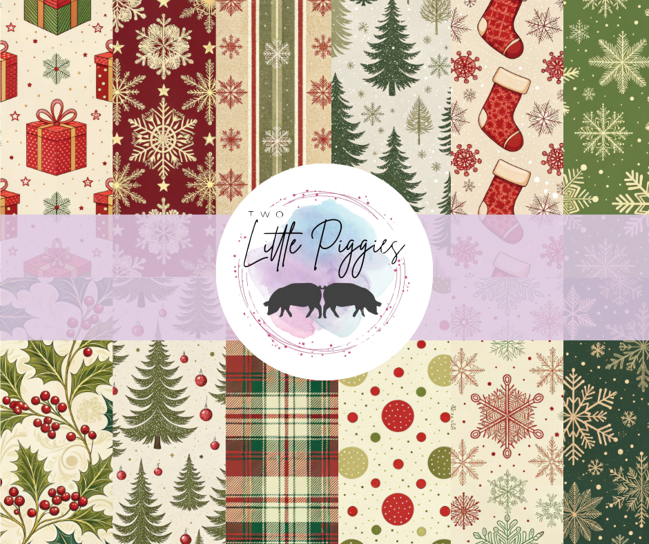 Printed Vinyl - Traditional Christmas