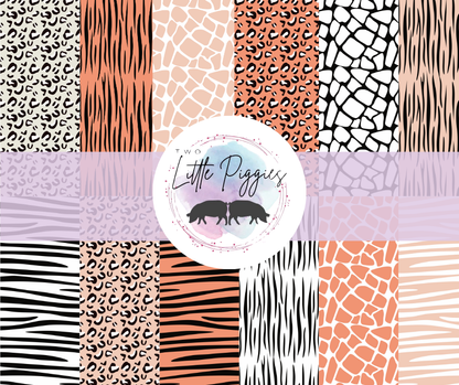 Printed Vinyl - Blush Safari
