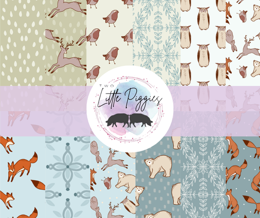 Printed Vinyl - Winter Animals