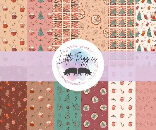 Printed Vinyl - Groovy Christmas