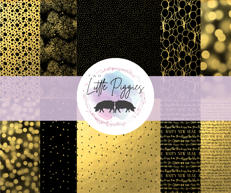 Printed Vinyl - New Years Stars