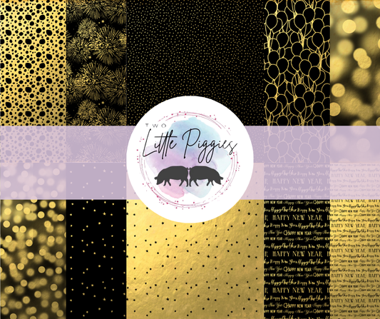 Printed Vinyl - New Years Stars