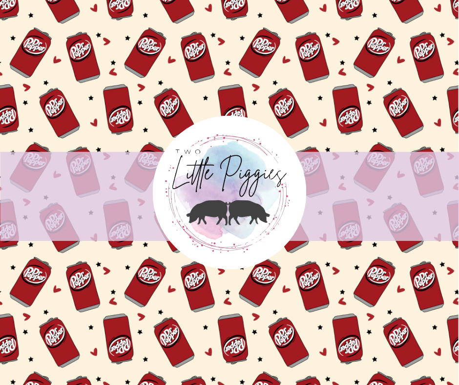 Printed Vinyl - Dr Pepper - Cream