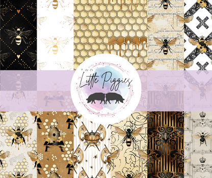 Printed Vinyl - Bumbling Bees