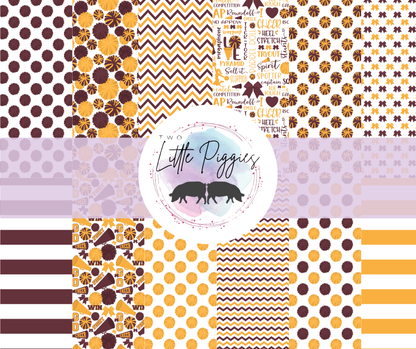 Printed Vinyl - Cheer - Maroon and Gold