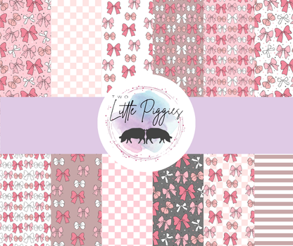 Printed Vinyl - Cutesy Bows Collection