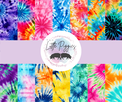 Printed Vinyl - Tie Dye Collection
