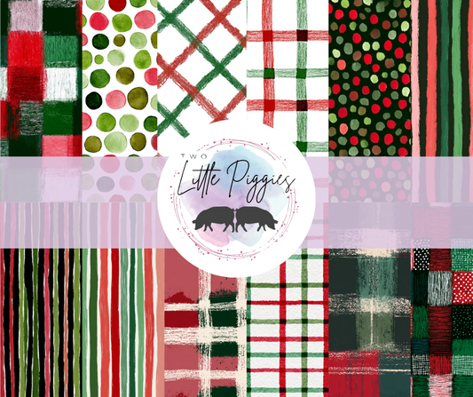 Printed Vinyl - Hand Drawn Christmas