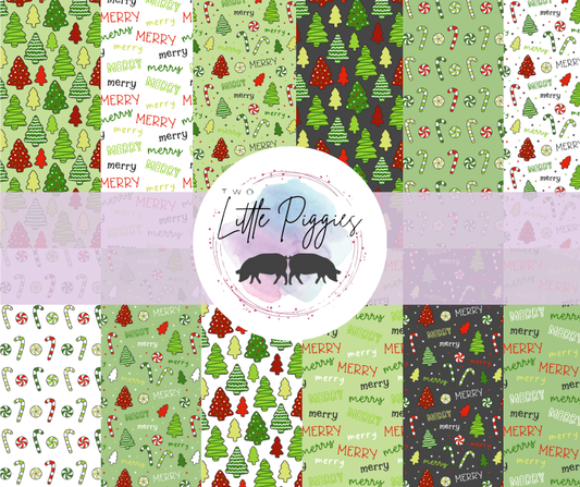 Printed Vinyl - Christmas Trees