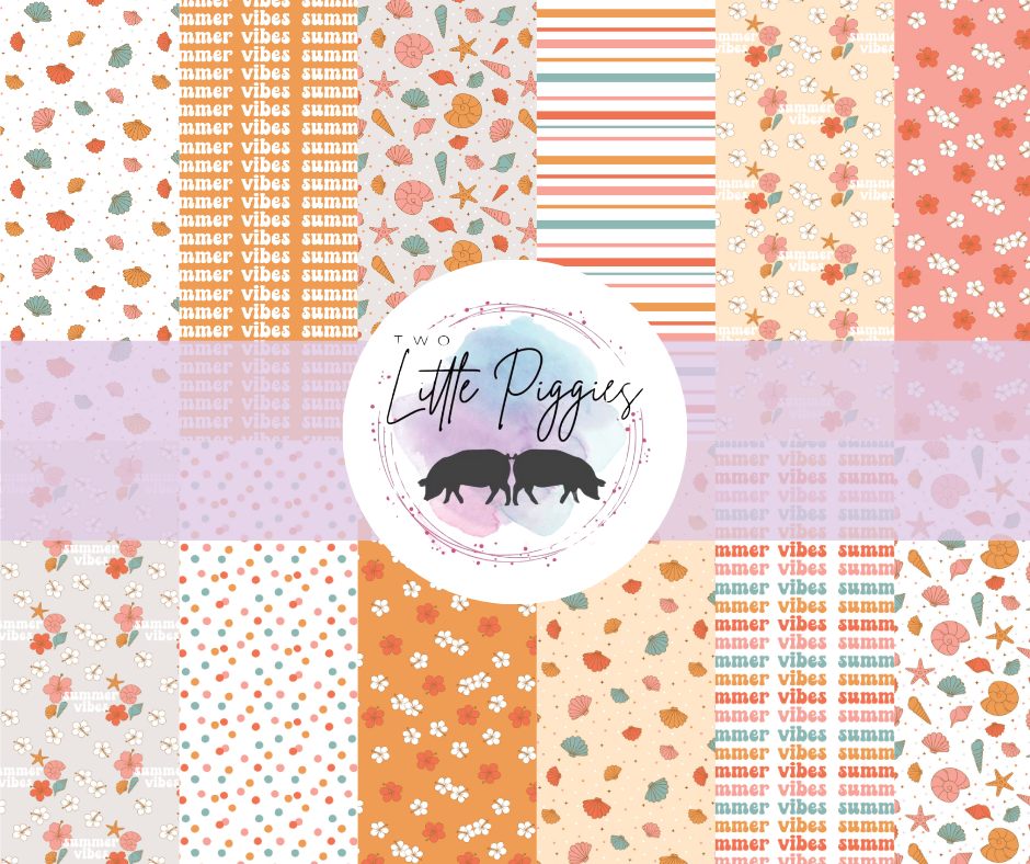 Printed Vinyl - Groovy Summer Collection