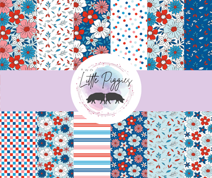 Printed Vinyl - Red, White and Blue Collection