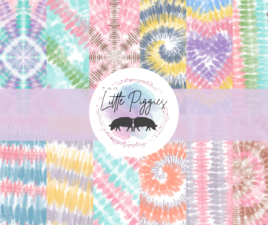 Printed Vinyl - Pastel Tie Dye