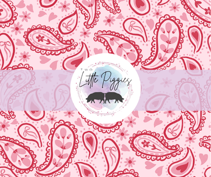 Printed Vinyl - Valentine - Paisley