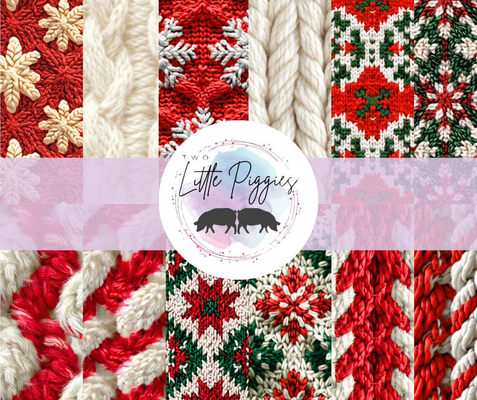 Printed Vinyl - Christmas Knits