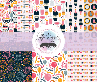 Printed Vinyl - New Year's Celebration