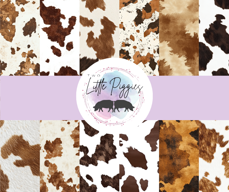 Printed Vinyl - Cowhide Collection