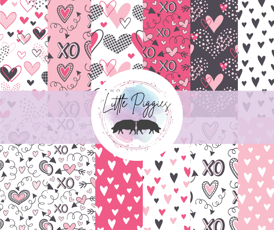 Printed Vinyl - Valentine Hearts