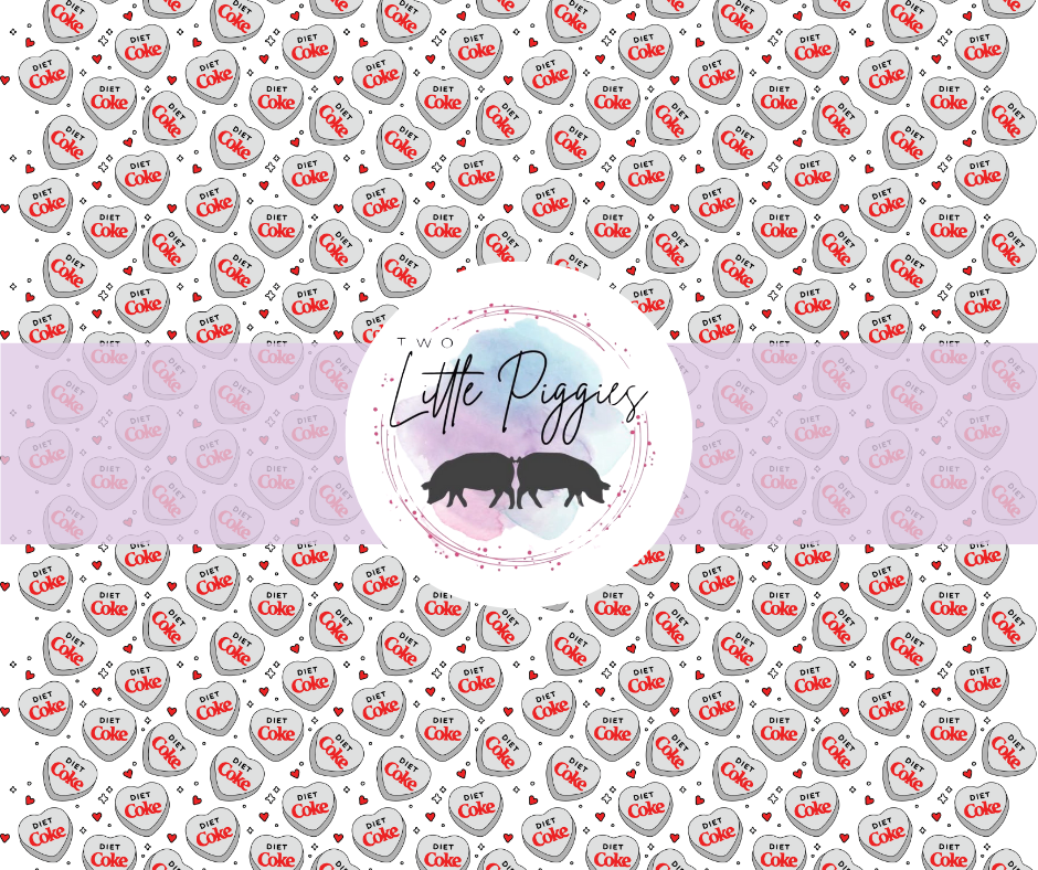 Printed Vinyl - Valentine - Diet Coke Heart