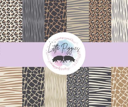 Printed Vinyl - Neutral Safari Collection