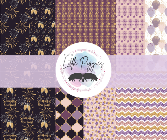 Printed Vinyl - New Year  Champaign