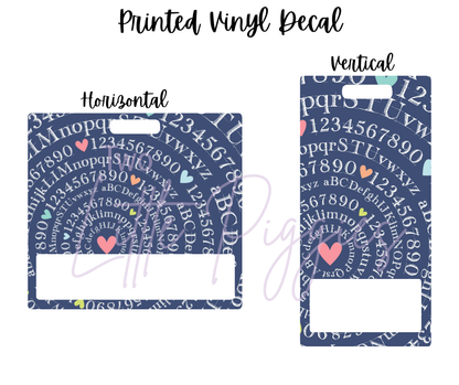Printed Vinyl - School Time