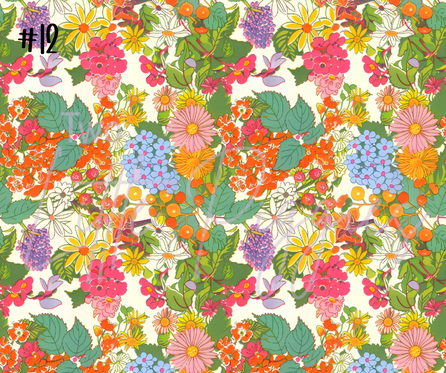 Printed Vinyl - Summer Floral Collection