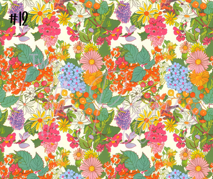 Printed Vinyl - Summer Floral Collection