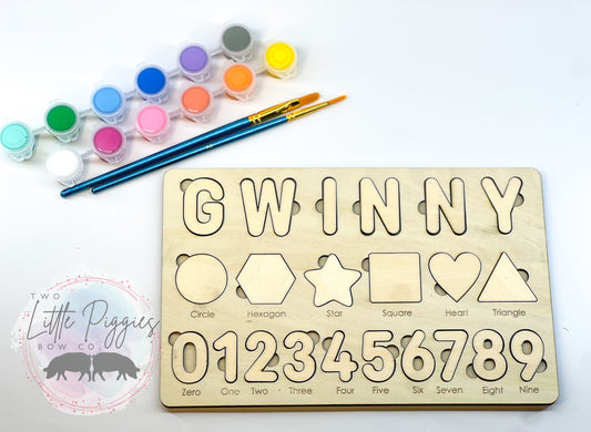 Custom Name Puzzle DIY Paint Kit