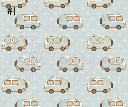 Printed Vinyl - Camping Fun