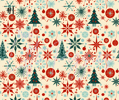 Printed Vinyl - 50s Christmas