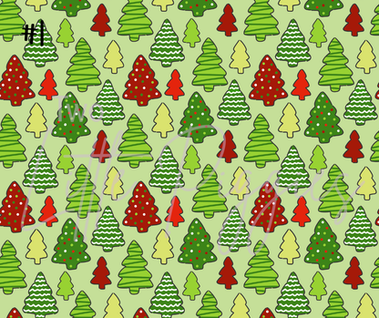 Printed Vinyl - Christmas Trees