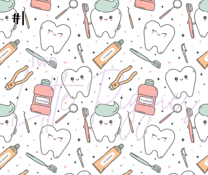 Printed Vinyl - Happy Teeth Collection