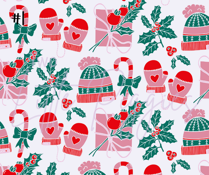 Printed Vinyl - Peppermint Holiday