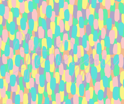 Printed Vinyl - Brushstroke - Pastel