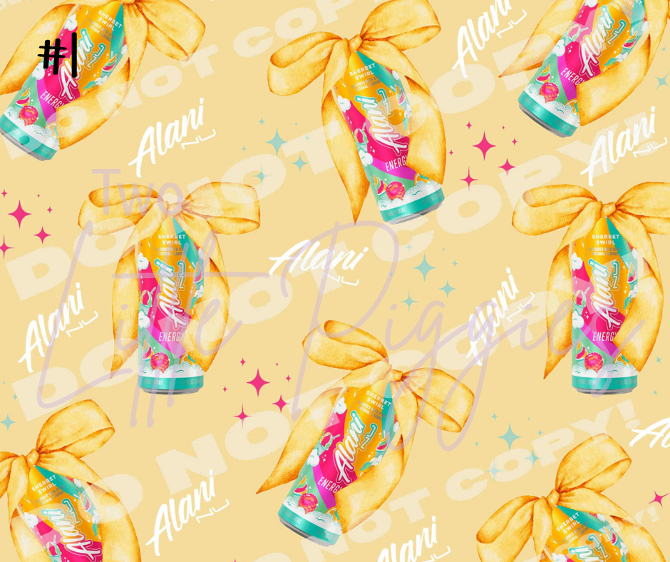 Printed Vinyl - Alani Sherbet Swirl Collection