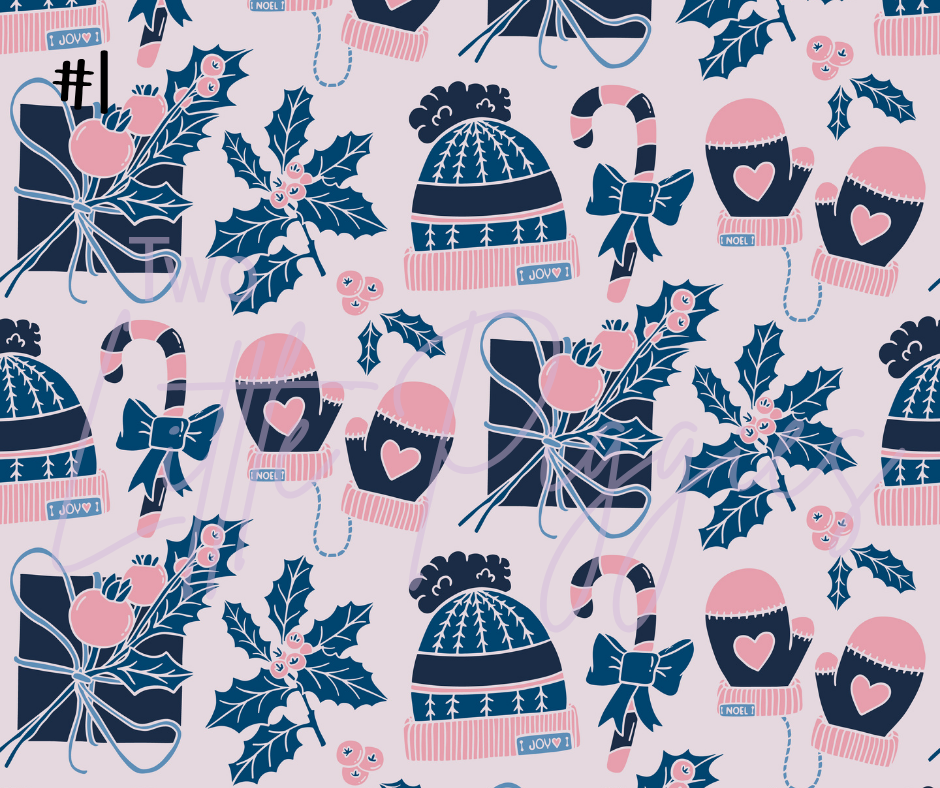 Printed Vinyl - Winter Blush