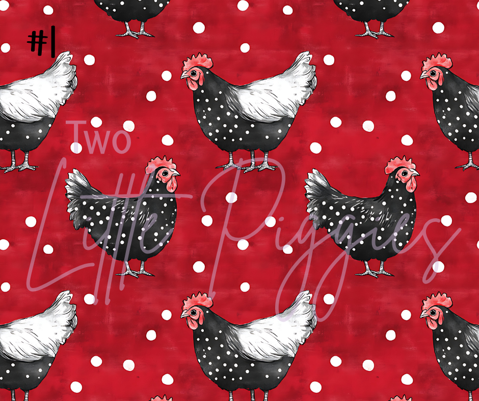 Printed Vinyl - Chickens 2